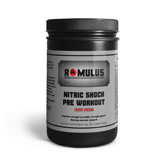 Nitric Shock Pre-Workout Powder (Fruit Punch) Romulus