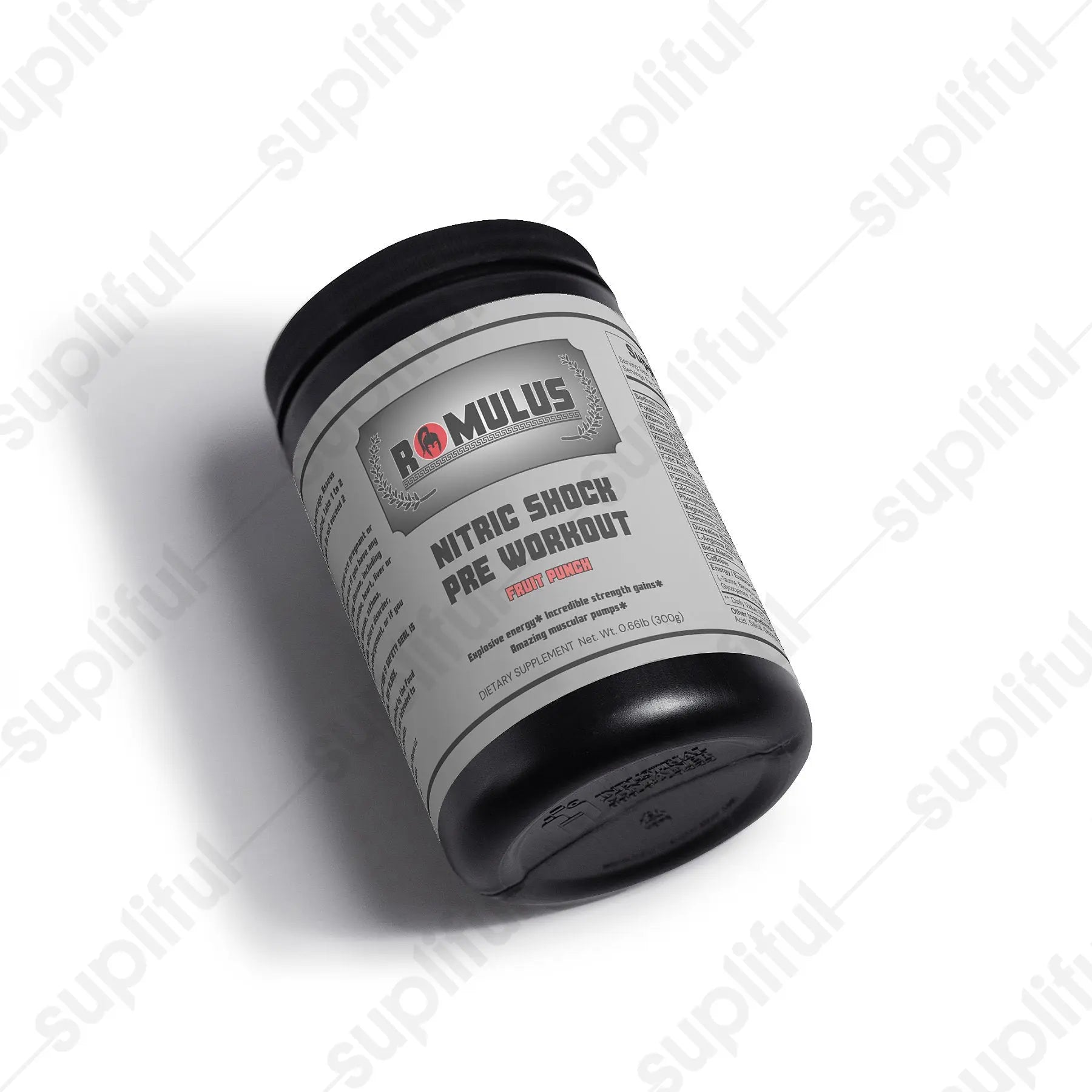 Nitric Shock Pre-Workout Powder (Fruit Punch) Romulus